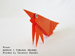 Photo Origami Prawn, Author : Fumiaki Shingu, Folded by Tatsuto Suzuki